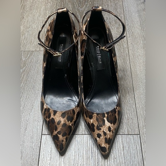 White House Black Market Shoes - White House Black Market Cheetah Print Pointed Toe Heel Size 6M Sienna